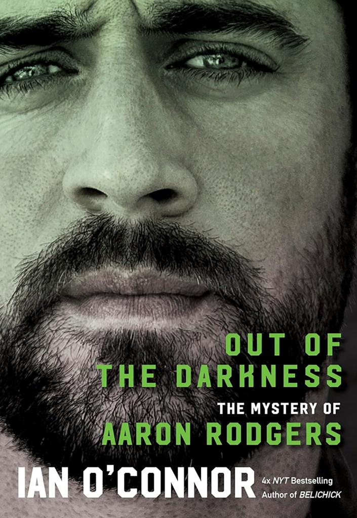 "Out of Darkness: The Mystery of Aaron Rodgers" book cover