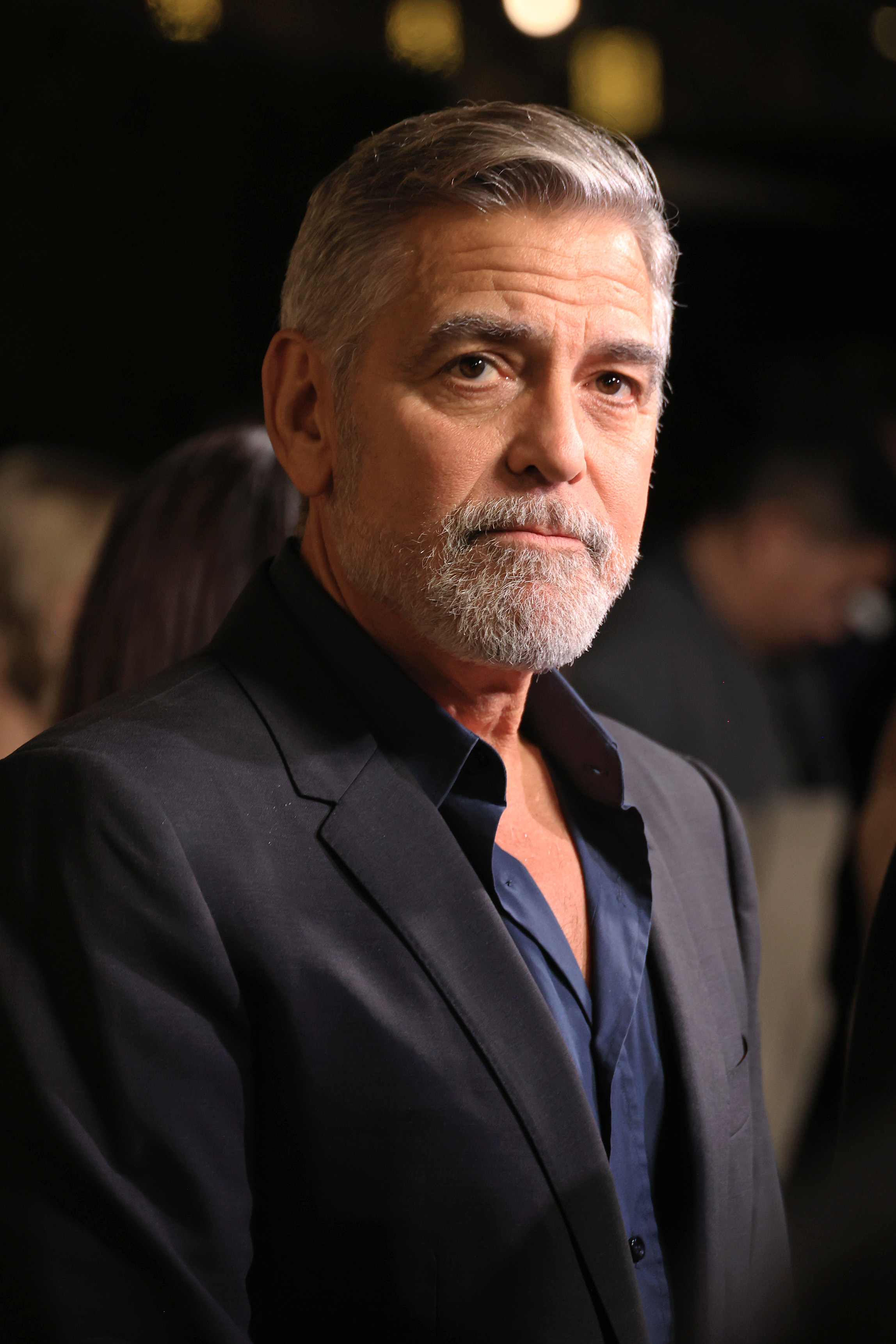 George Clooney at the LA premiere of "The Boys in the Boat" in December 2023.