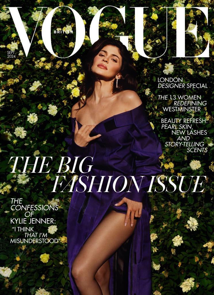 Kylie Jenner covered British Vogue's September issue, published Tuesday.