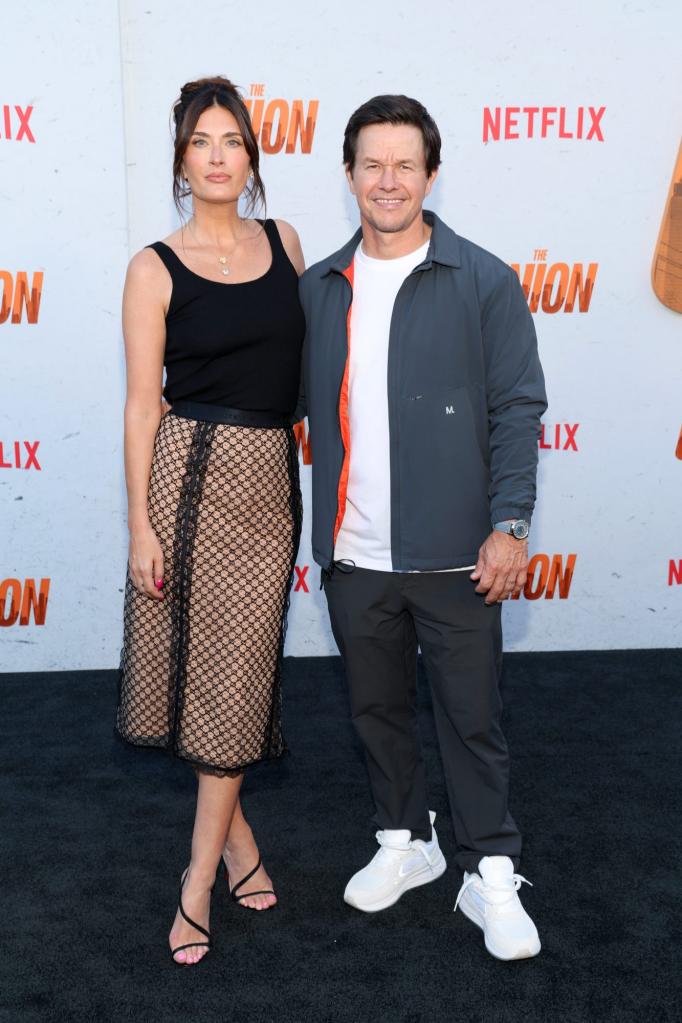 hea Durham and Mark Wahlberg attend the Los Angeles Premiere of Netflix's "The Union"