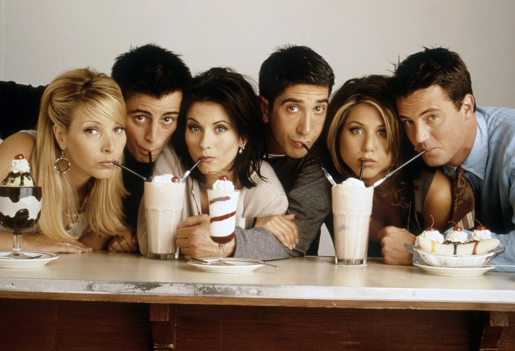 Lisa Kudrow, Matt Leblanc, Courteney Cox, David Schwimmer, Jennifer Aniston, Matthew Perry.