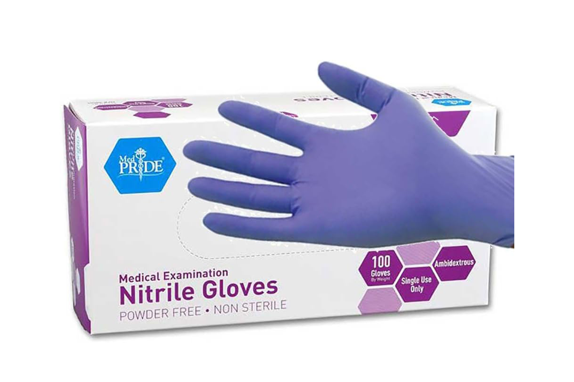 Powder-free nitrile gloves