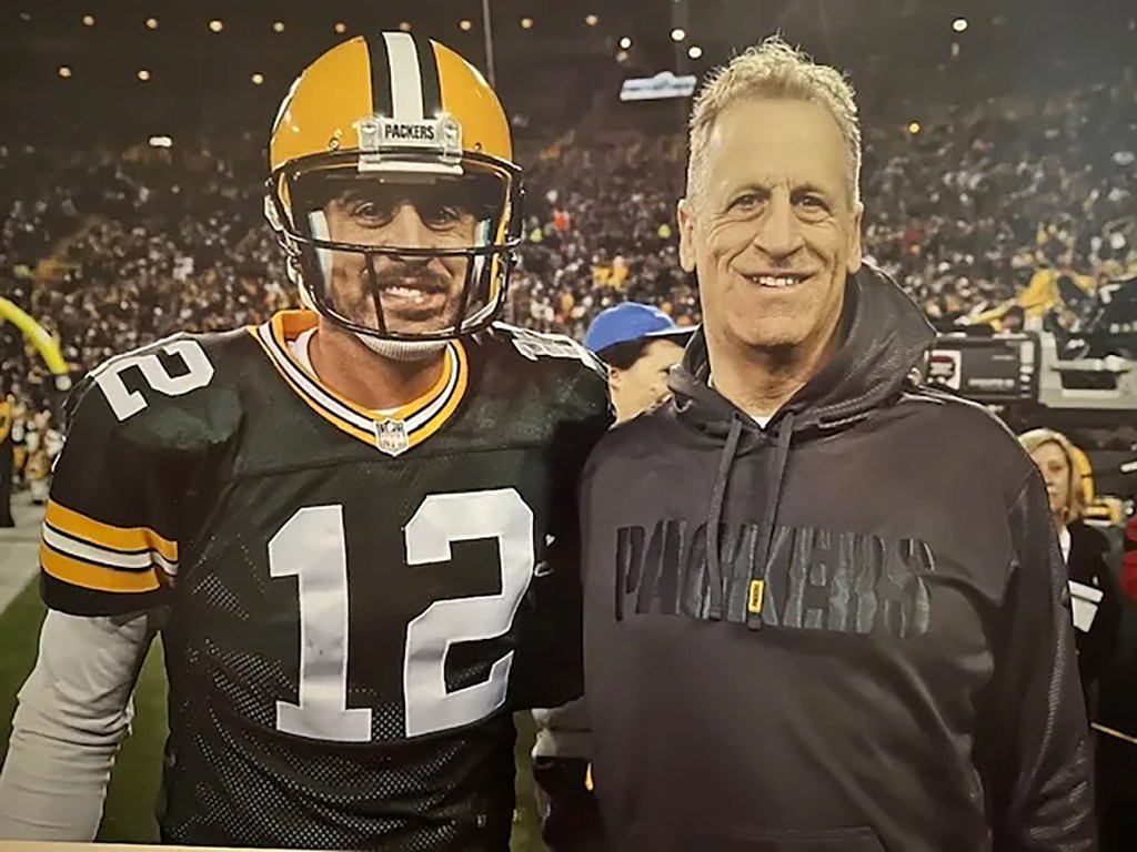 Aaron Rodgers and Ed Rodgers
