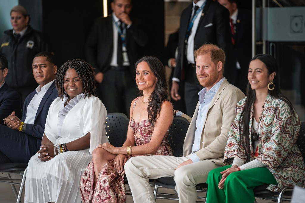 Colombia's Vice President Francia Márquez, Meghan Markle and Prince Harry