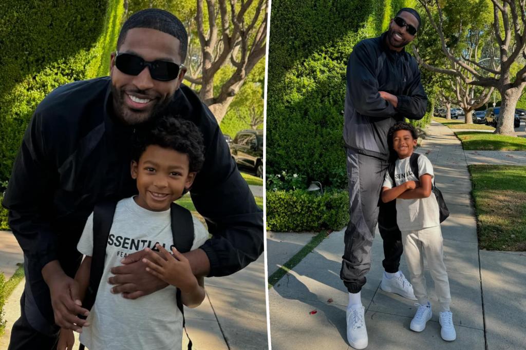 Tristan Thompson shares rare pics of son Prince, 7, months after claims NBA star ‘ignores’ his eldest child