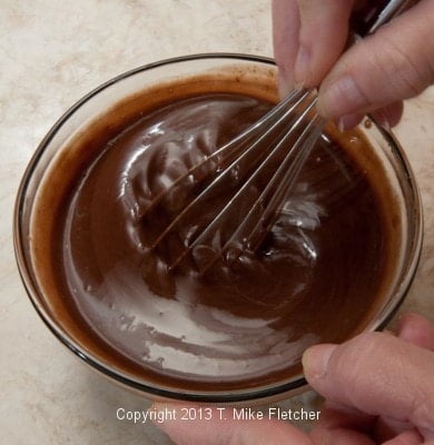 Whisking cream glaze 2