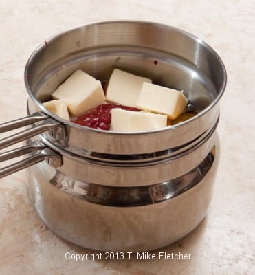 Curd in double boiler