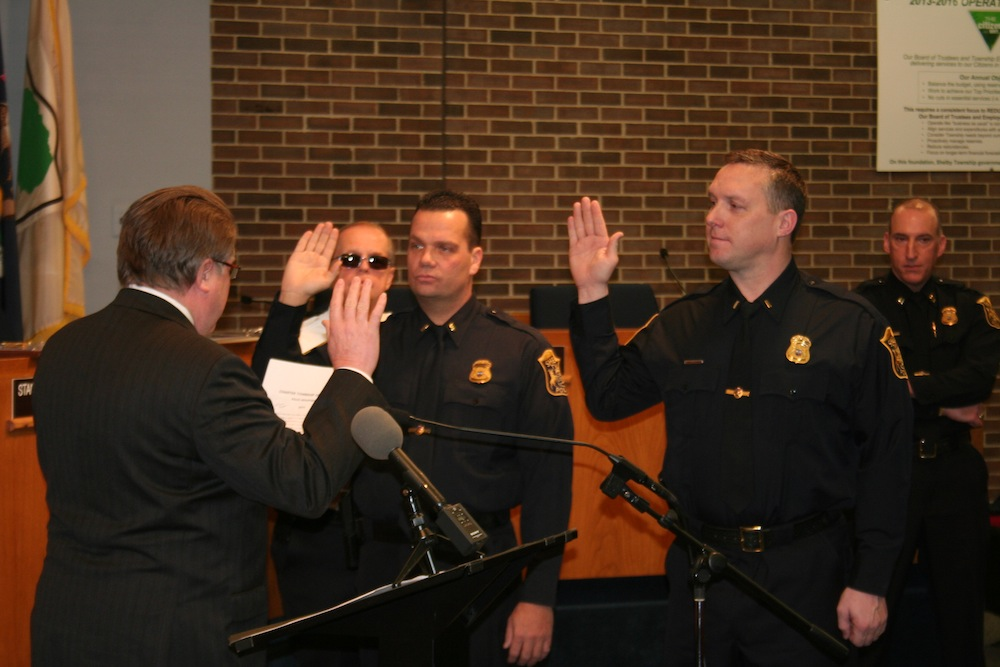 Shelby Township Police Promotes Five Officers