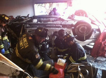 UPDATE: Car Crashes Into Castro Valley Building