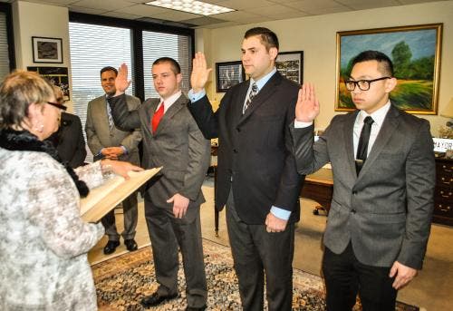 Malden Police Department's Three New Student Officers