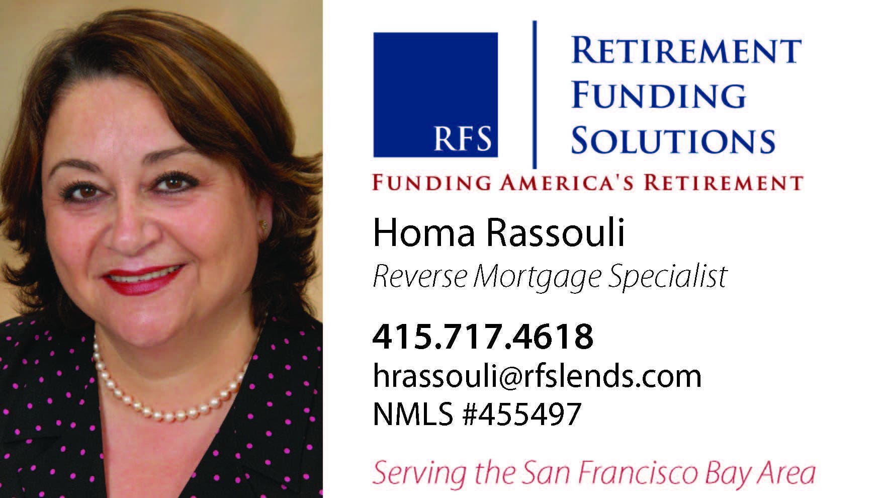 Meet Your Local Reverse Mortgage Specialist Homa Rassouli