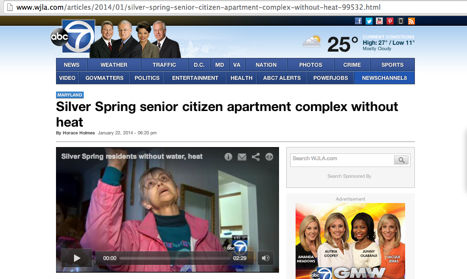 Senior Citizen Apartment Building Loses Heat in Freezing Temps