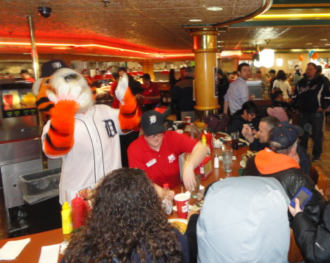 Tigers Visit National Coney Island, Swap Jobs and Talk Baseball