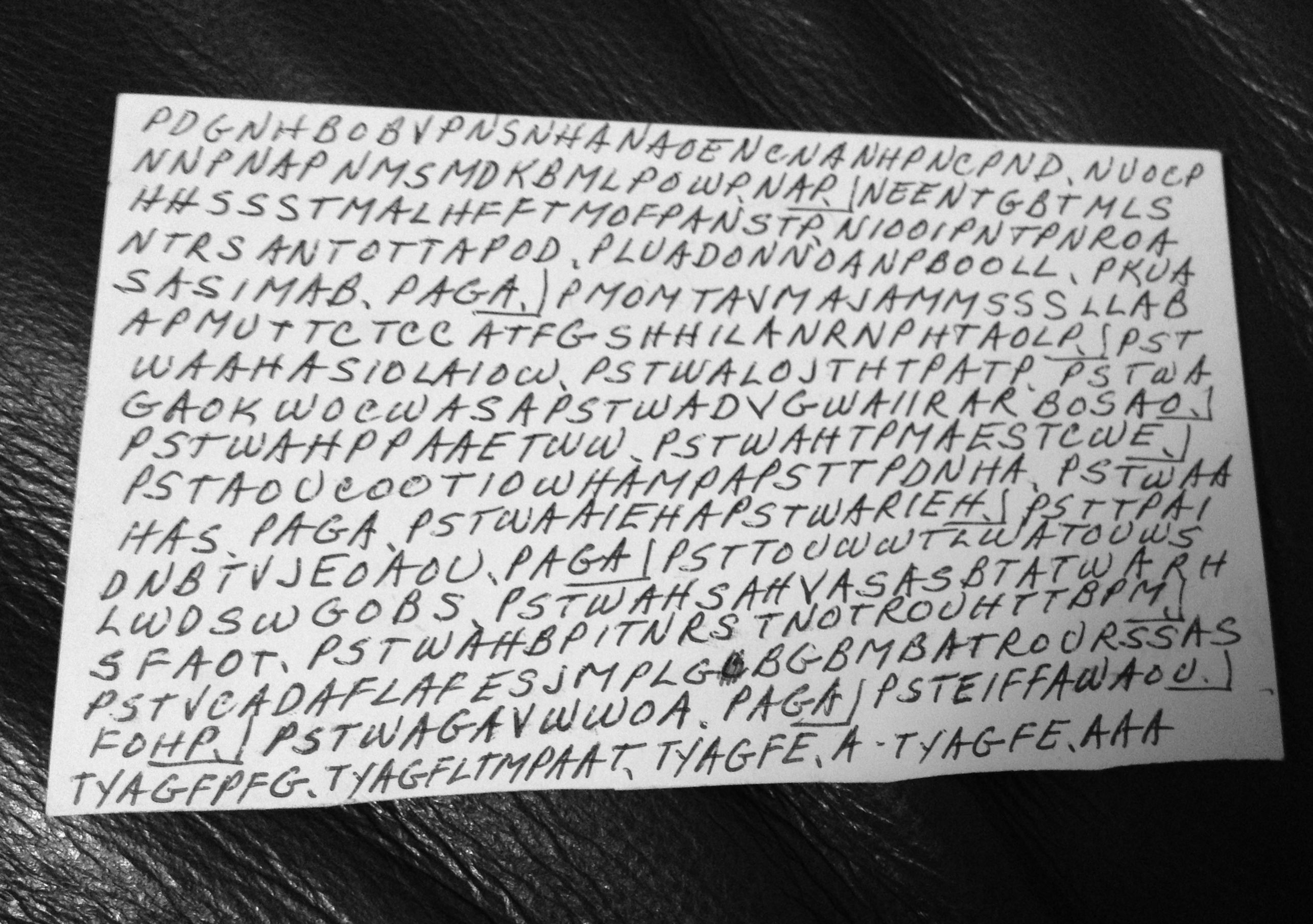 Dying Grandma's Acronymic Index Cards Go Viral