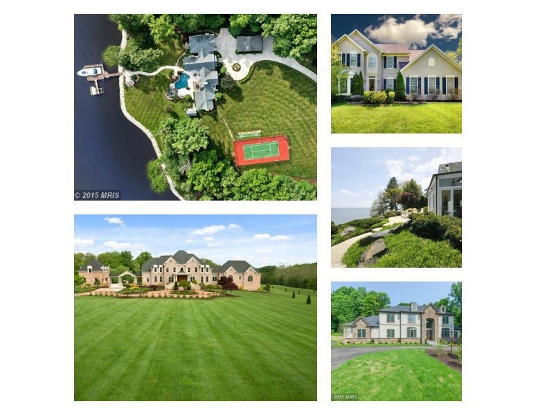 Maryland WOW Houses: Private Golf Course, Wine Cellar, Marina