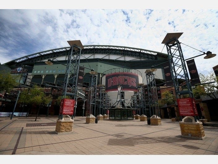 Chase Field, the home of the Arizona Diamonbacks, and other stadiums in the greater Phoenix area could host the 2020 Major League Baseball season.