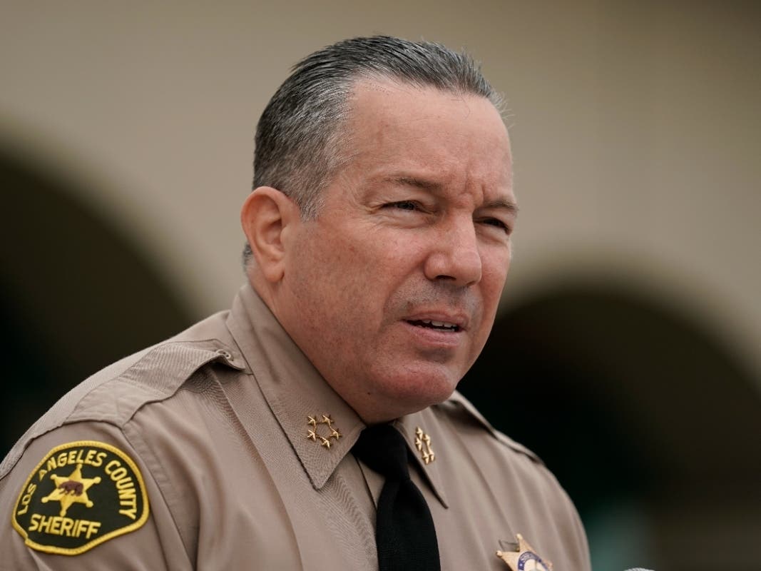 Los Angeles County Sheriff Alex Villanueva speaks during a news conference regarding the ongoing protests over the death of Dijon Kizzee in Los Angeles, Thursday, Sept. 10, 2020. Kizzee was killed in August by Los Angeles County Sheriff's deputies. 