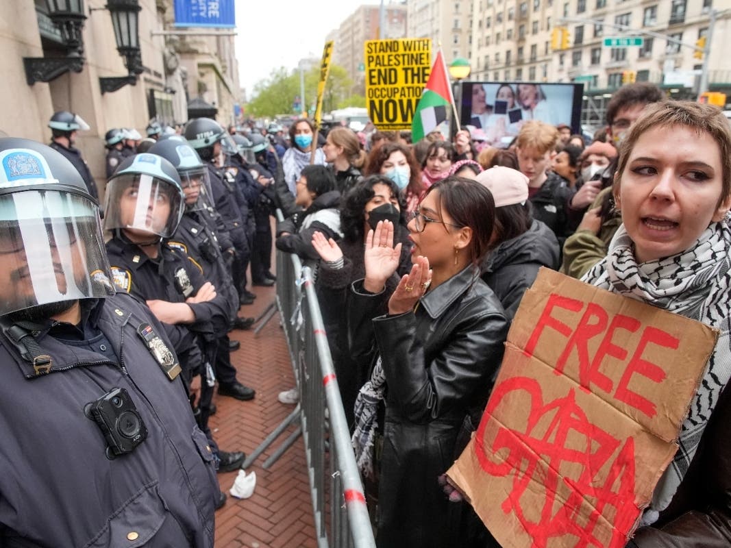 Over 100 protesters were taken into custody Thursday afternoon amid a pro-Palestine demonstration on the campus lawn, authorities said.
