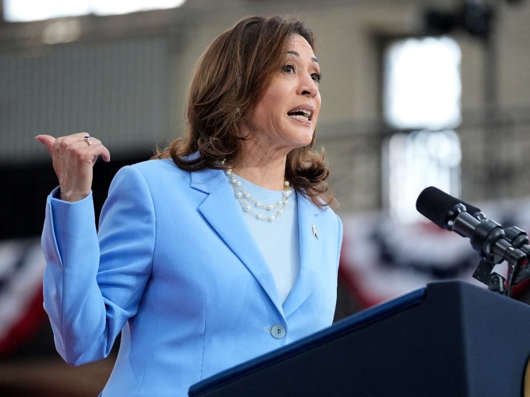 Vice President Kamala Harris speaks during a campaign event at Girard College, Wednesday, May 29, 2024, in Philadelphia. 