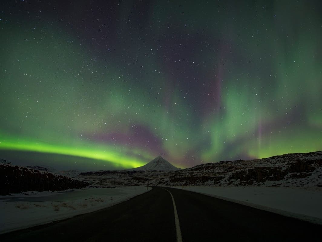 Anywhere in Iceland is a good bet to see the aurora borealis. But during strong geomagnetic storms, the lights sometimes dip down as low as Pennsylvania, Iowa and Oregon. And right now, we’re entering a period of hyperactivity for sunspots.