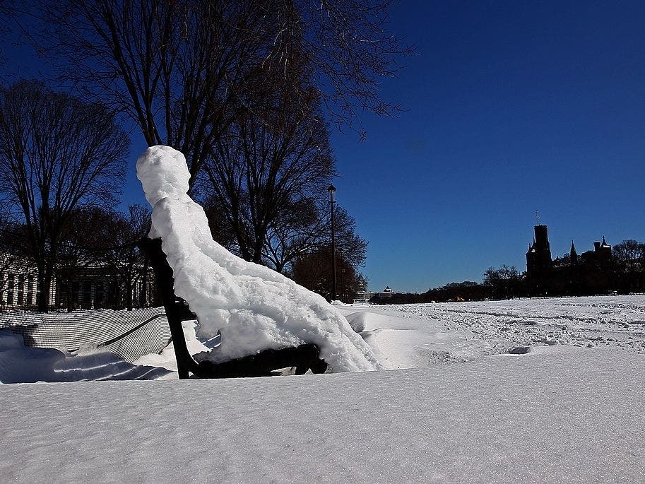 The Snowmageddon of February 2010 holds the record for one-day snowfall in Fairfax County.