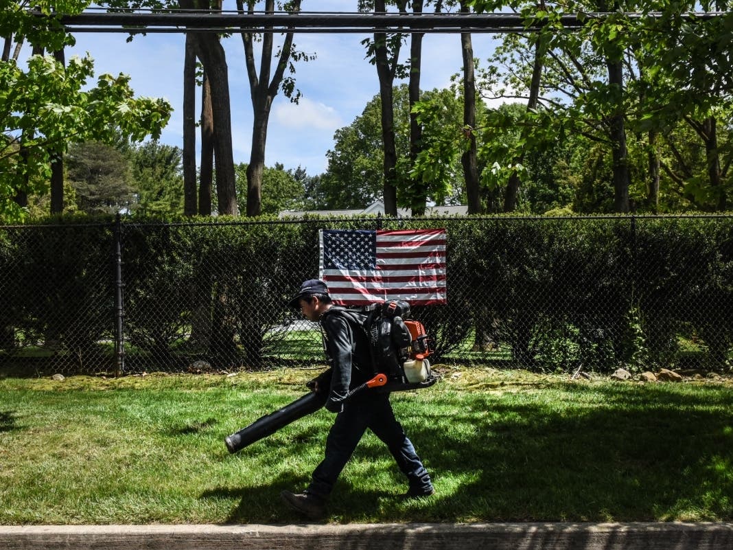 Landscaping companies are prohibited from using gas-powered leaf blowers in North Hempstead through Sept. 15.