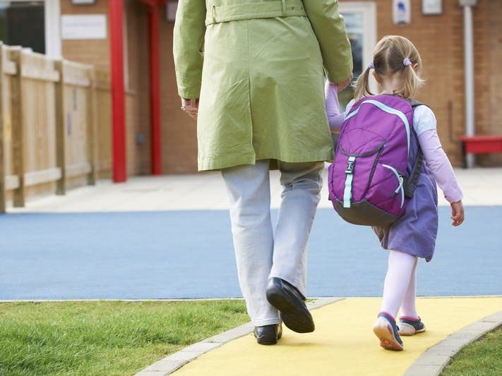 Students Return To School In Westport