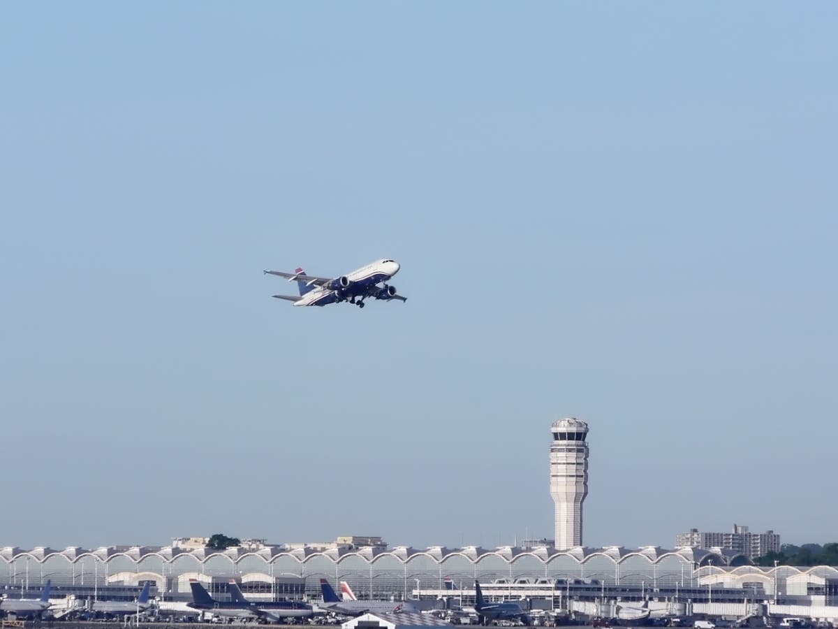 An American Airlines flight leaving Ronald Reagan Washington National Airport was forced to abort takeoff after officials realized another plane was landing nearby, officials said.