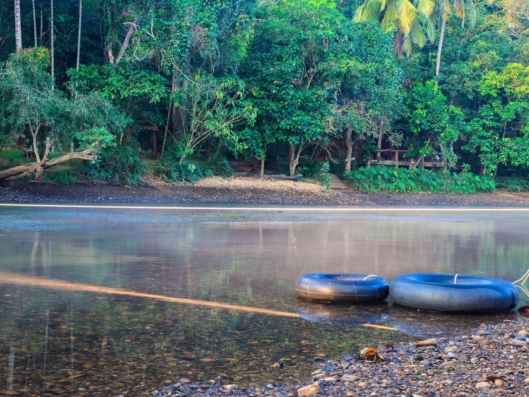 An 11-year-old girl fell off an inflatable tube that was being pulled by a motorboat in rural Michigan. The boat turned around and hit her. She died at a hospital, officials say.