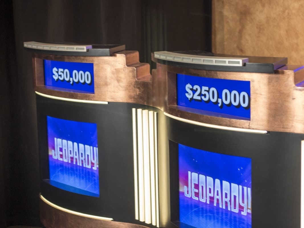 Podiums from the television quiz show "Jeopardy!"