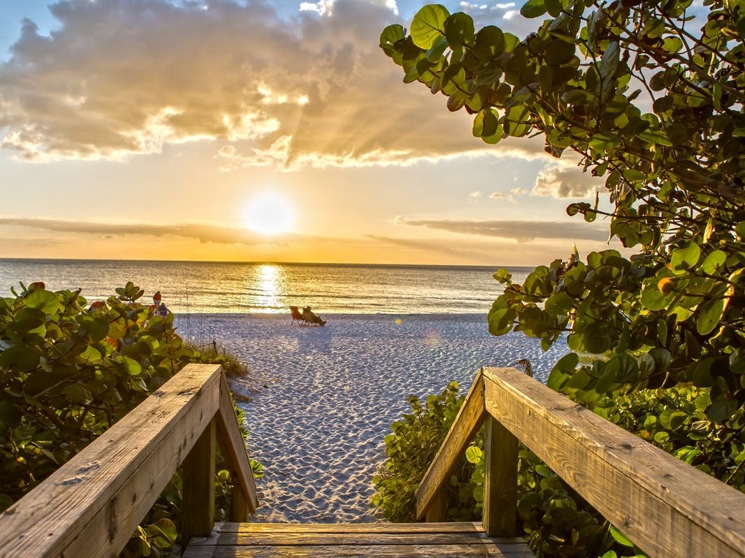 Make sure to catch the sunset at one of Florida's many beaches. 