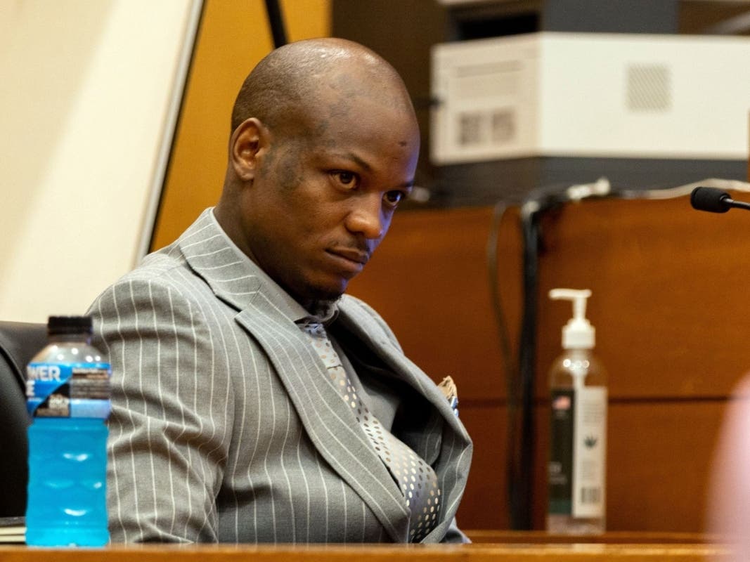 Kenneth Copeland, aka Lil Woody, takes the stand during the YSL trial, featuring Atlanta rapper Young Thug, at the Fulton County Courthouse in Atlanta on Monday, Aug. 12, 2024.