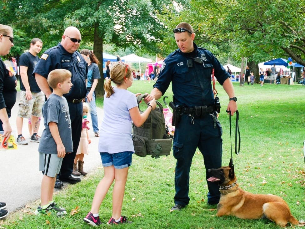 The initiative aims to improve bonds between police and the public with an evening of family fun.​