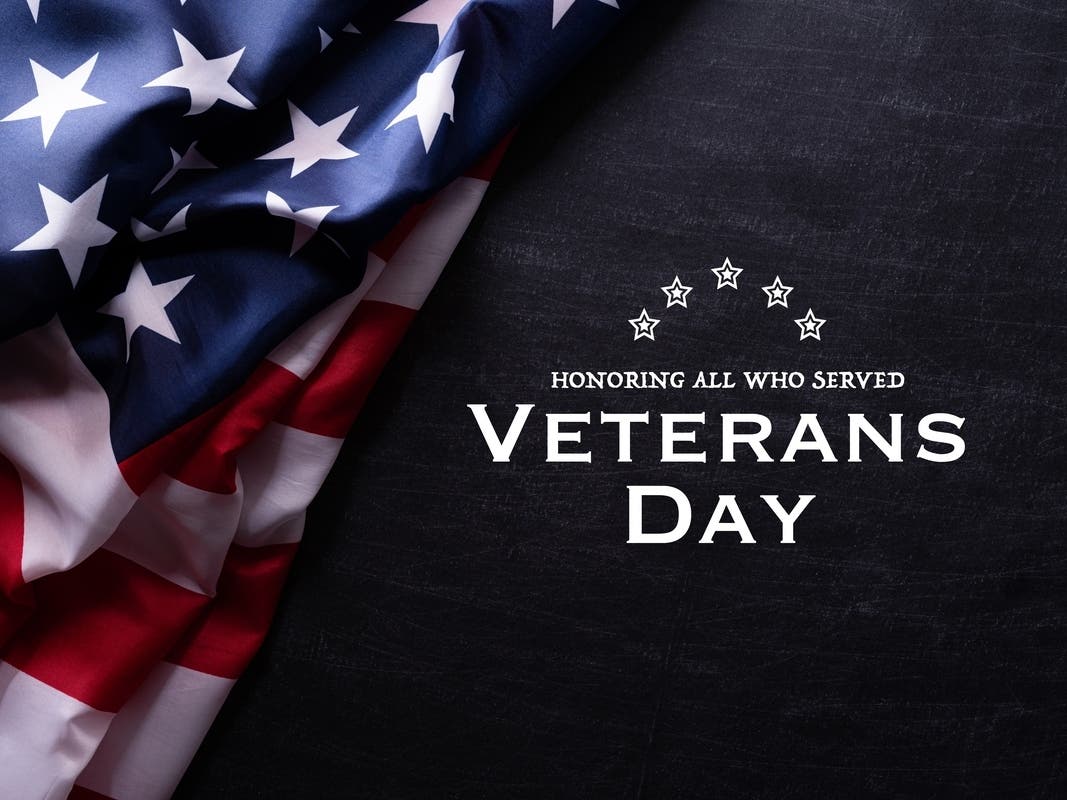 Veterans Day is Saturday, Nov. 11.