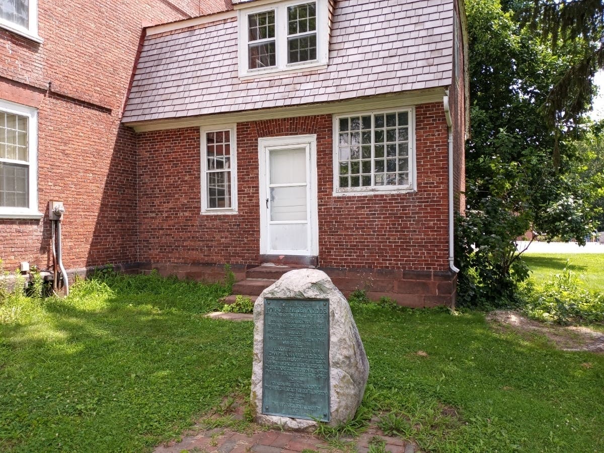 In Windsor sits a monument dedicated to Dr. Horace H. Hayden, the "father of the dental profession."