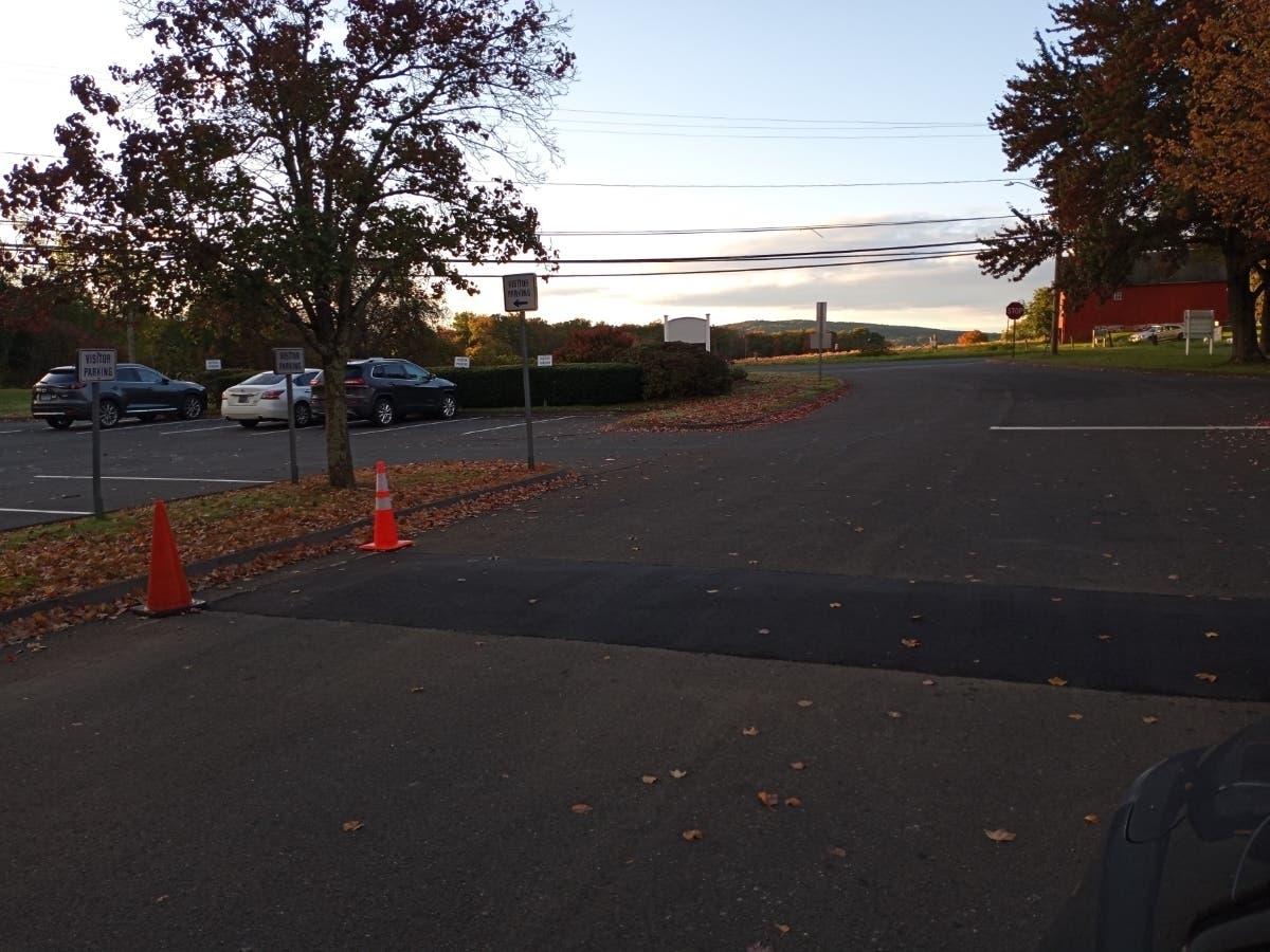 The Vernon Center Middle School week began with new speed bumps.  