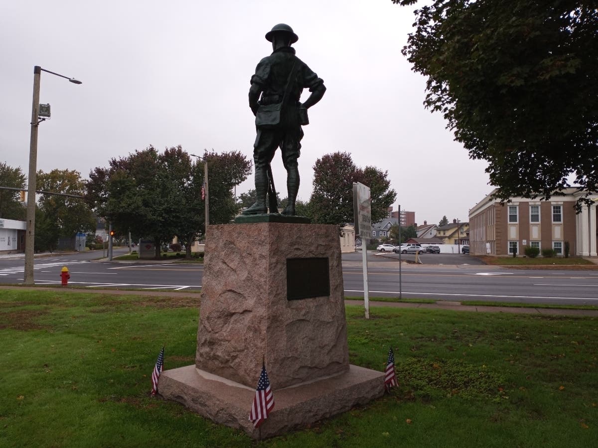 East Hartford's Doughboy statue. 