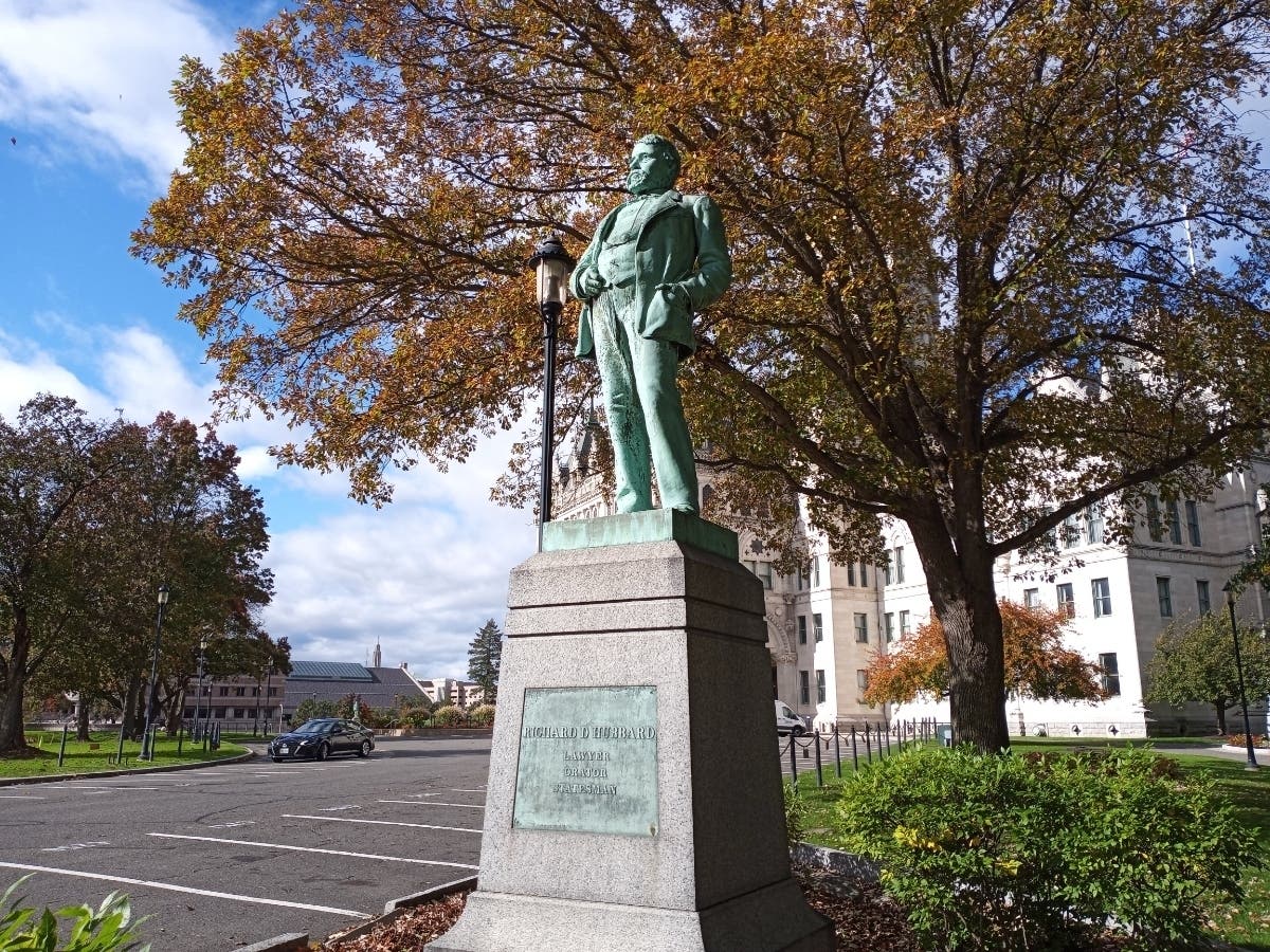 The Richard Hubbard Statue at the state Capitol.