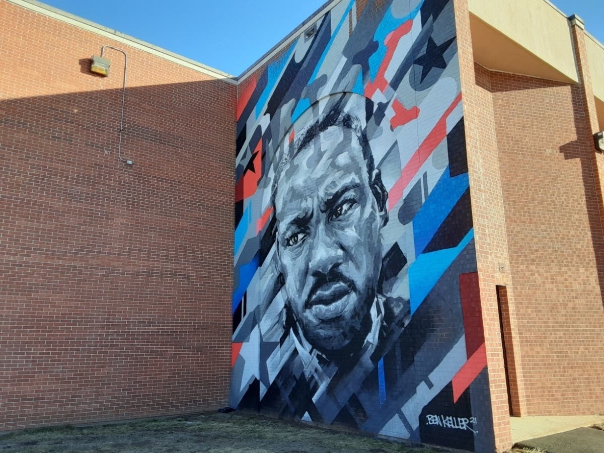 The MLK Mural at the Mahoney Recreation Center in Manchester. 