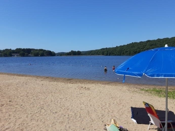 Newhoca Beach on Bolton Lake is one of two public swimming venues in Vernon this summer. 