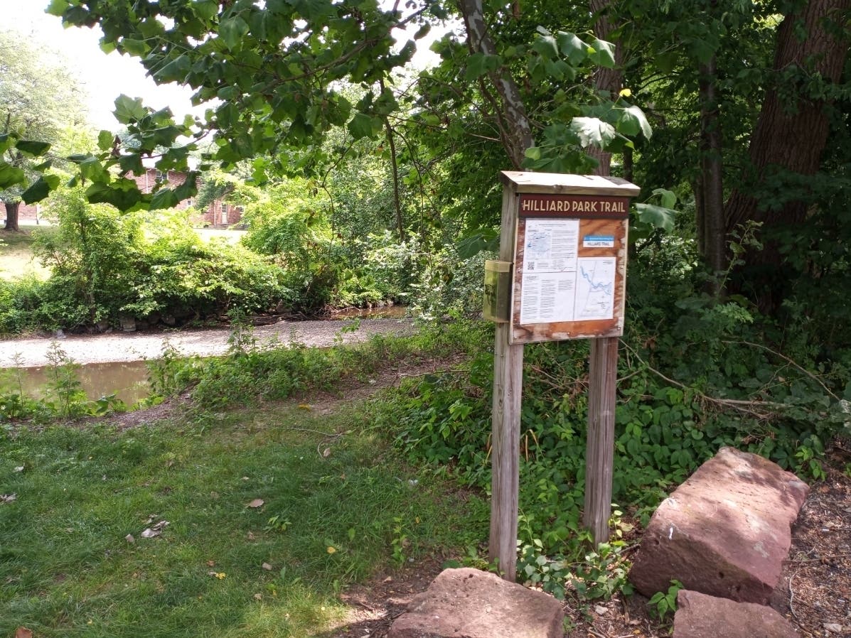 The Hilliard Trail along the Hockanum River in Manchester.