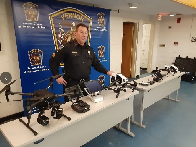 Vernon Officer Known For Ground-Breaking Drone Work Retires