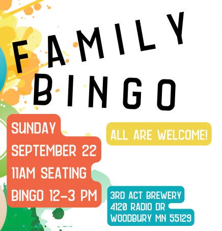 Family Bingo at 3rd Act Brewery Hosted by Basic Needs