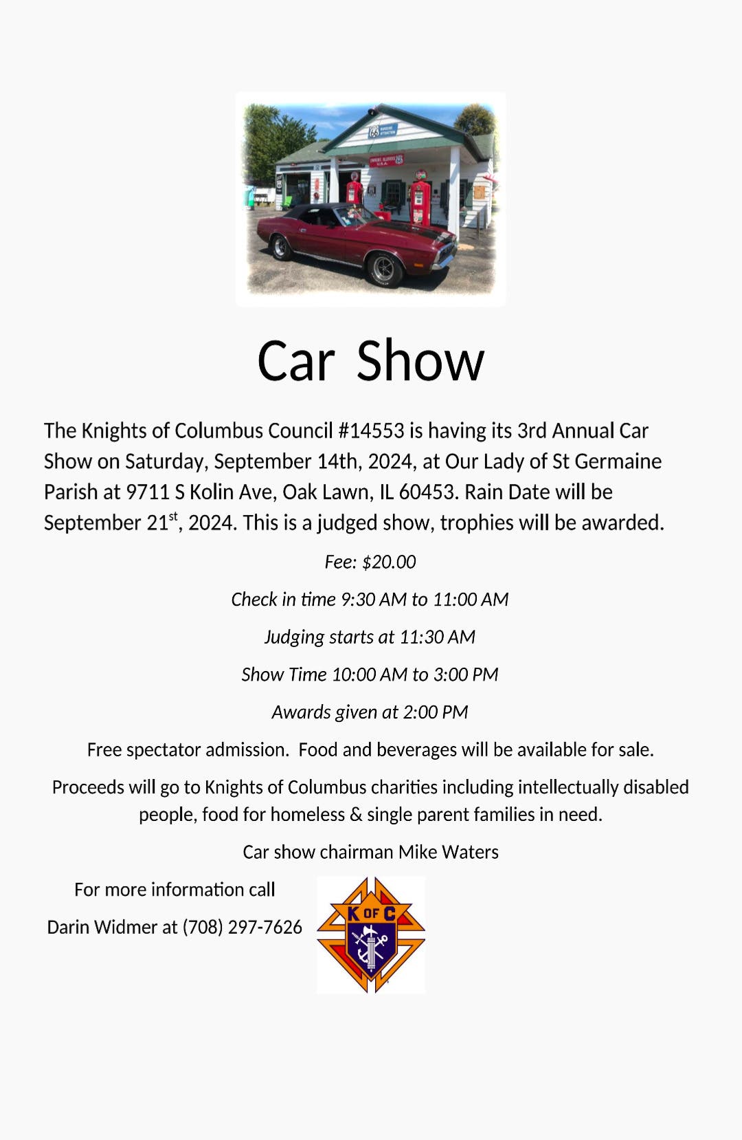 Knights of Columbus Charity Car Show