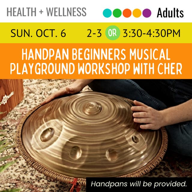 Handpan Beginners Musical Playground Workshop with Cher