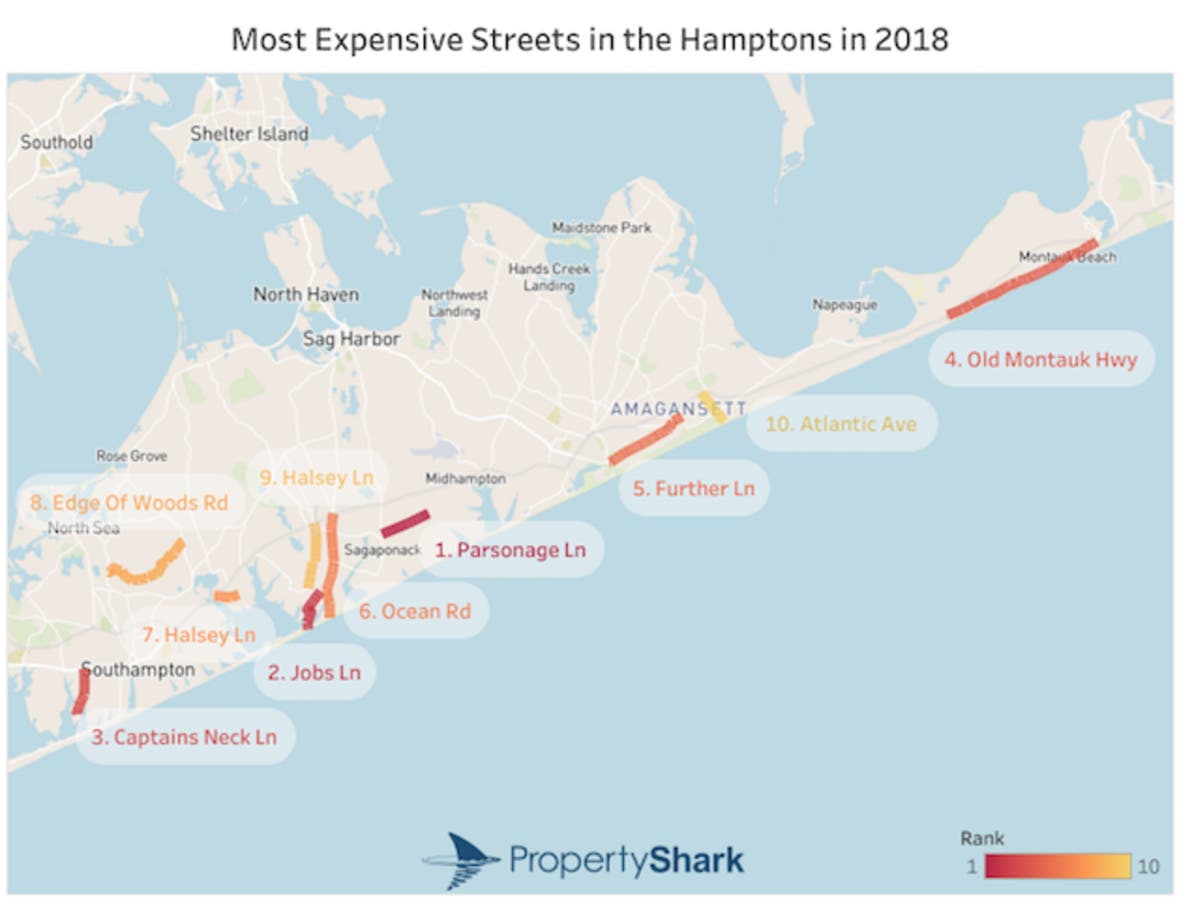 See What Street Is The Priciest In The Hamptons