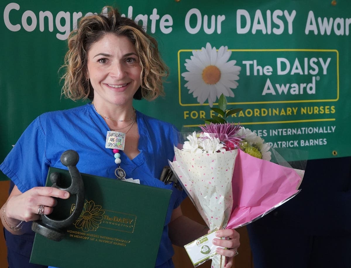 Griffin Health in Derby recently honored Nicole Carvalho, RN, of Bethany, with The DAISY Award for Extraordinary Nurses.