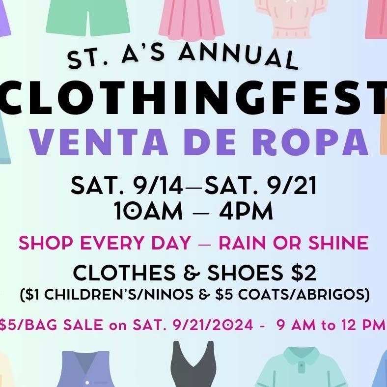 St. Augustine’s Annual Clothing Fest 2024