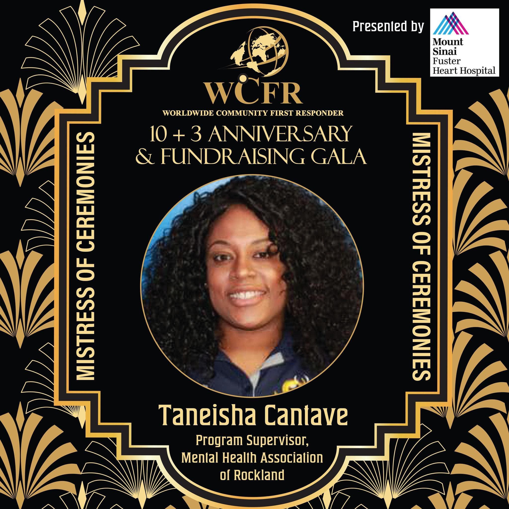 WCFR Gala 2024 Mistress of Ceremonies - Taneisha Cantave