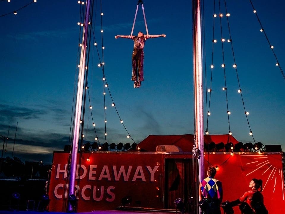 Hideaway Circus is holding its only Pennsylvania performance beginning at Snipes Farm on Thursday night with shows running through Sunday.